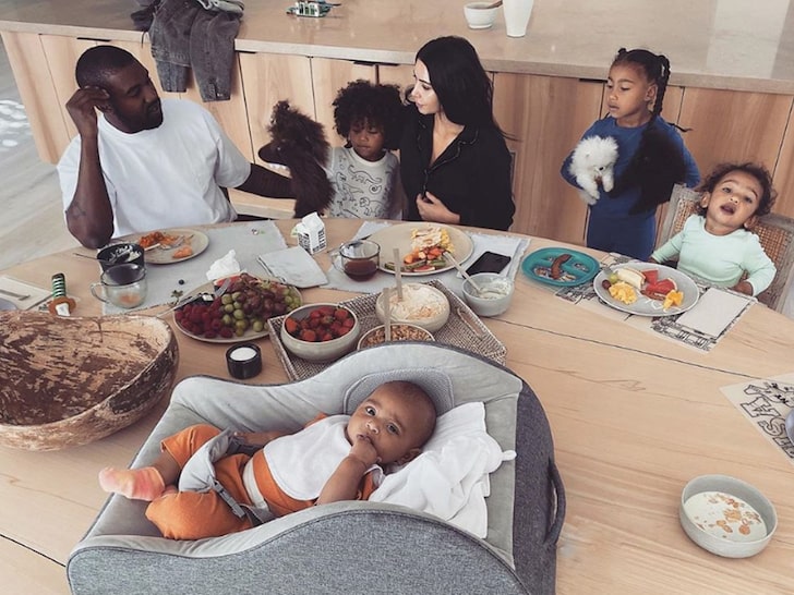 Kanye West and Kim Kardashian's Family Photos